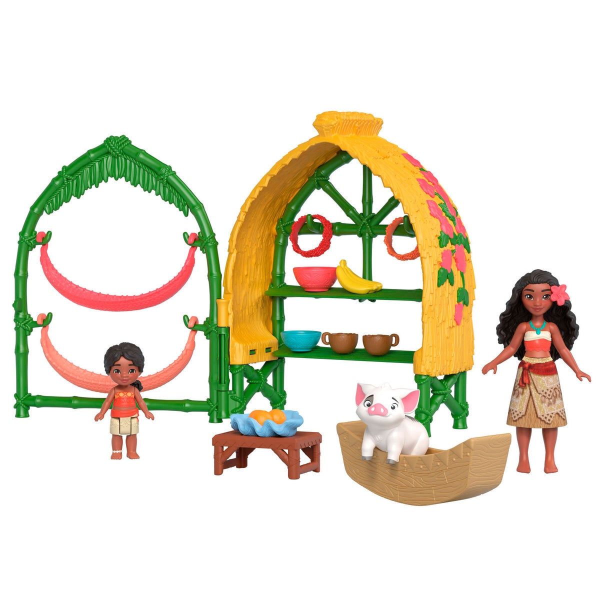 Moana 2 Set Hogar De Moana Y Simea Con Pua Y Accesorios